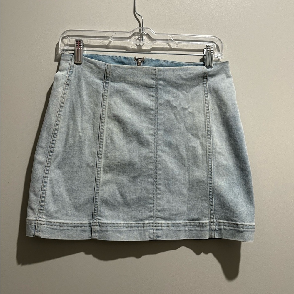 Wild Fable Blue Denim Short Mini Womens Cotton Blend Jeans Skirt - size 4